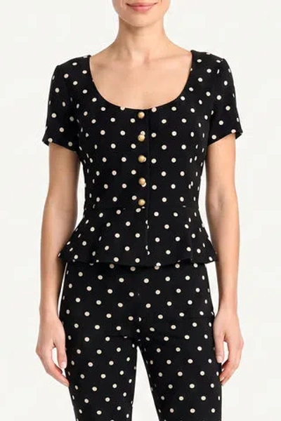 Amanda Uprichard Nico Top In Black
