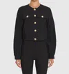 Amanda Uprichard Nina Jacket In Black In Black