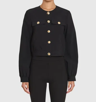 Amanda Uprichard Nina Jacket In Black