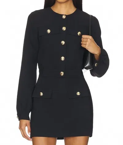 Amanda Uprichard Nina Jacket In Black