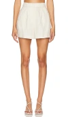 Amanda Uprichard Noah Shorts In 米色