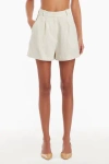 Amanda Uprichard Noah Shorts In Beige