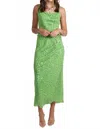 Amanda Uprichard Noella Sequin Chiffon Midi Skirt In Green In Green