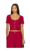 Amanda Uprichard Noho Top In Red