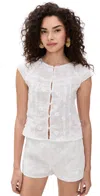 Amanda Uprichard Norina Top White