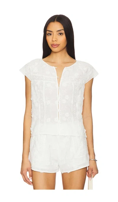 Amanda Uprichard Norina Top In White