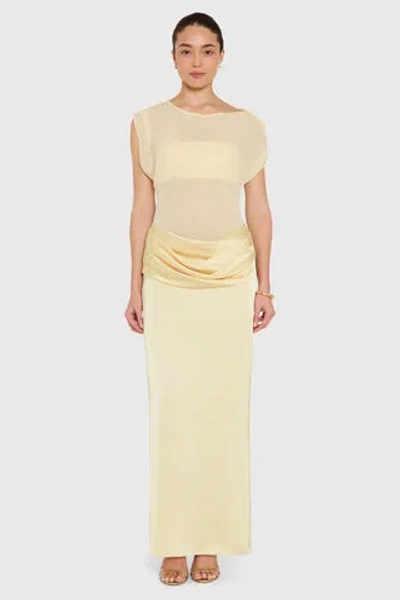 Amanda Uprichard Olandria Maxi Dress In Yellow