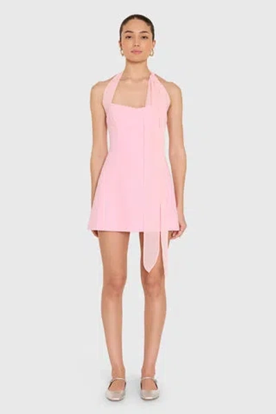 Amanda Uprichard Olympia Romper In Pink