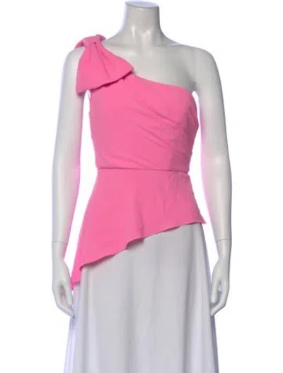 Pre-owned Amanda Uprichard One-shoulder Sleeveless Blouse In Pink