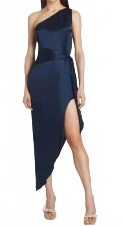 Amanda Uprichard Palmira Maxi Dress In Ink In Blue