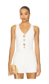 Amanda Uprichard Paltrow Vest In White