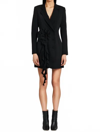 Amanda Uprichard Parnell Blazer Mini Dress In Black