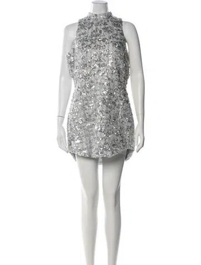 Pre-owned Amanda Uprichard Patterned Mini Dress In Multi