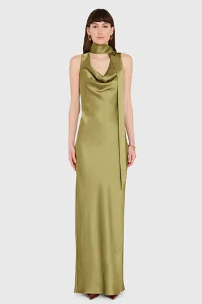 Amanda Uprichard Paula Maxi Dress In Green