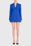 Amanda Uprichard Peralta Blazer Romper In Blue