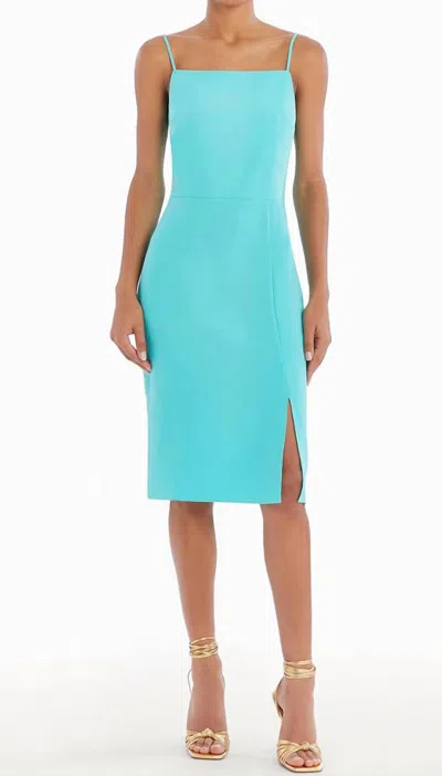 Amanda Uprichard Perkins Dress In Parakeet In Blue
