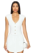 Amanda Uprichard Perrin Top In 象牙白
