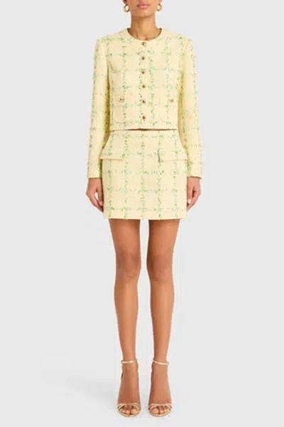 Amanda Uprichard Perth Skirt In Yellow