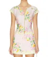 Amanda Uprichard Pinto Front Loop Button Closure Top In Limoncello In Multi