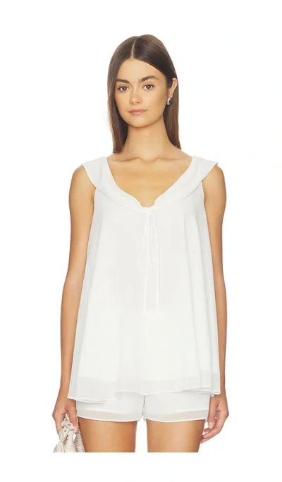 Amanda Uprichard Polly Top In White