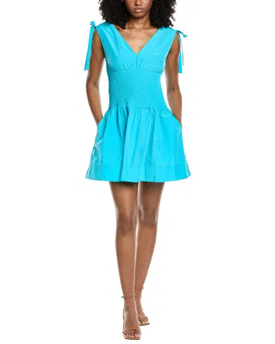 Amanda Uprichard Prescott Mini Dress In Blue