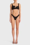 Amanda Uprichard Puzzle Bikini Top In Black