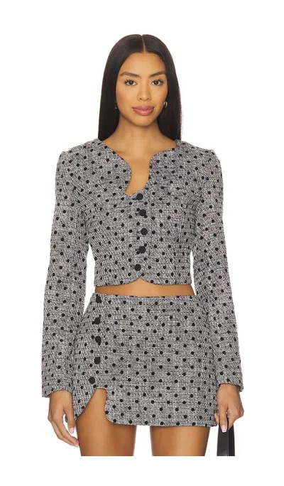 Amanda Uprichard Puzzle Jacket In Gray