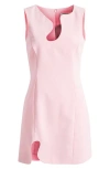 Amanda Uprichard Puzzle Minidress In Antique Rose