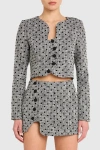 Amanda Uprichard Puzzle Skort Black White In Multi
