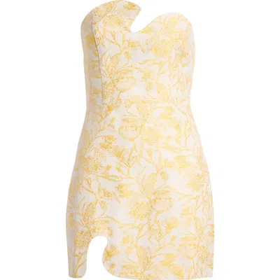 knee length dresses for ladies Strapless Mini Puzzle Dress in Fern | S main image 1