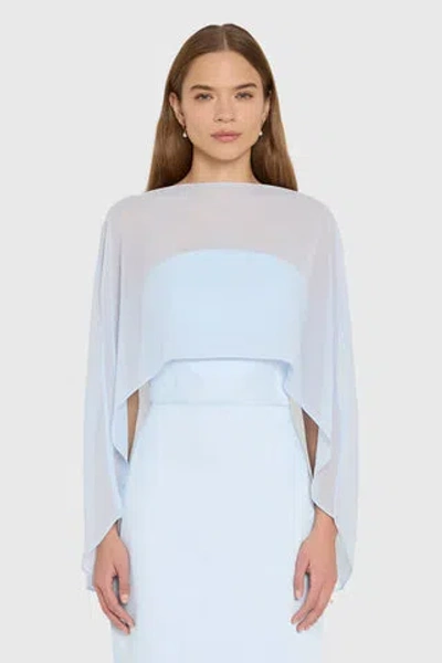 Amanda Uprichard Rachel Cape In Baby Blue