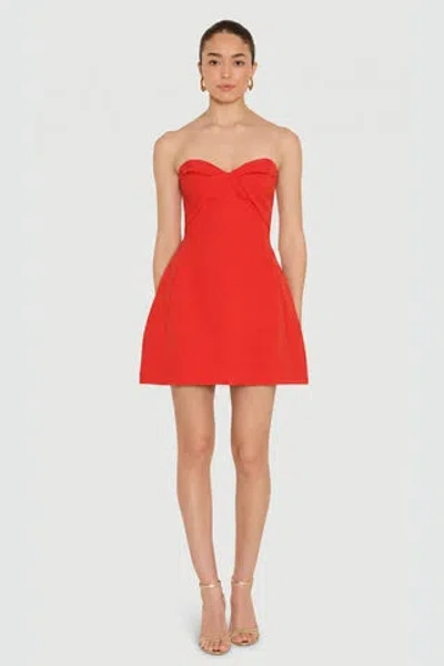 Amanda Uprichard Rachelle Dress In Red