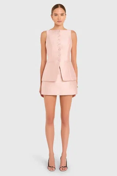 Amanda Uprichard Raleigh Romper In Pink