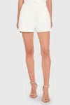 Amanda Uprichard Reeves Mid-rise Shorts In White In White