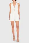Amanda Uprichard Reeves Short In Ivory In White