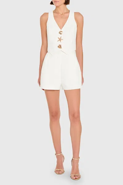 Amanda Uprichard Reeves Short In Ivory In White