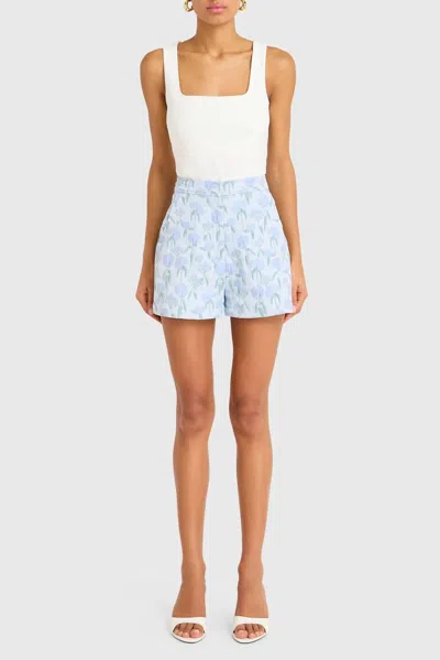 Amanda Uprichard Reeves Shorts In Flores Brocade