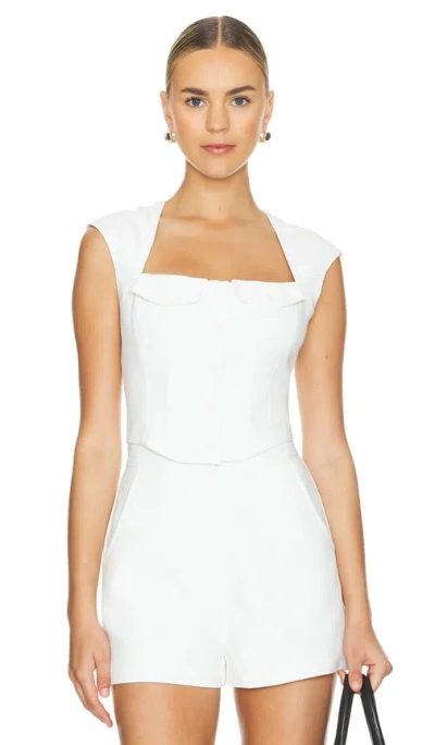 Amanda Uprichard Reeves Top In Ivory