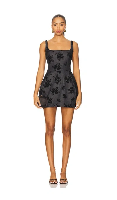 Amanda Uprichard Regency Dress Indigo In Black