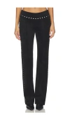 Amanda Uprichard Regency Suede Pants In Black