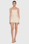 Amanda Uprichard Revan Romper In Neutral