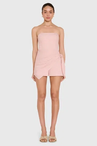 Amanda Uprichard Revan Romper In Pink