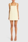 Amanda Uprichard Rinaldi Mini Dress In Cornsilk