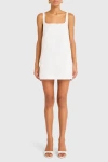 Amanda Uprichard Rinaldi Dress In Corn Silk In White