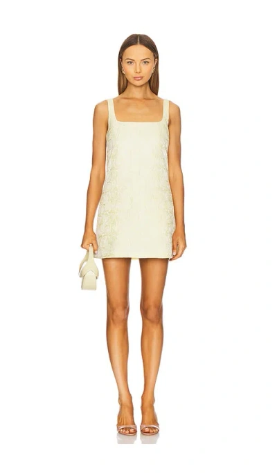 Amanda Uprichard Rinaldi Mini Dress In Cornsilk