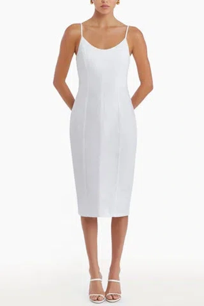 Amanda Uprichard Rocco Midi Dress In White