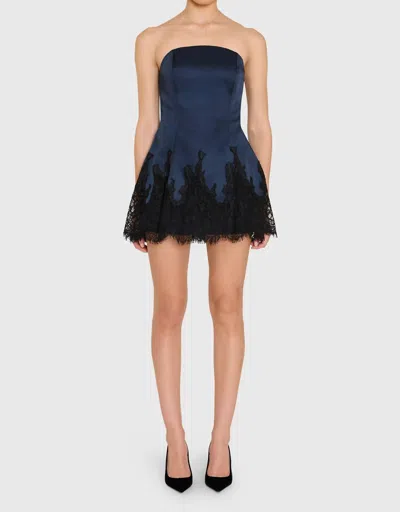 Amanda Uprichard Romily Mini Romper In Blue