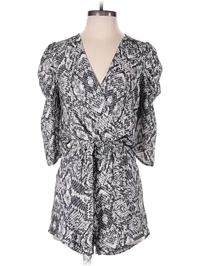 Pre-owned Amanda Uprichard Romper In Gray