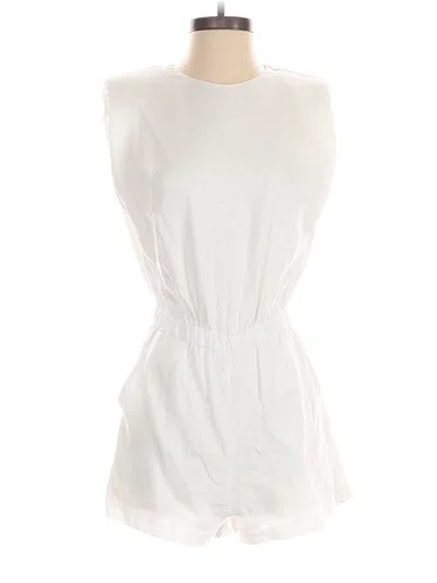 Pre-owned Amanda Uprichard Romper In White