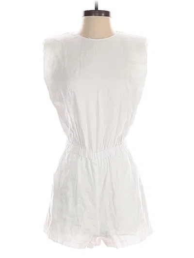 Pre-owned Amanda Uprichard Romper In White